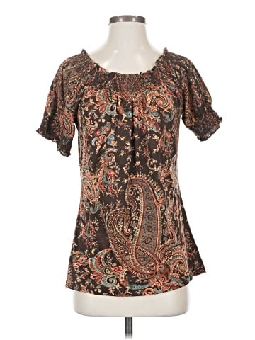 Lauren by Ralph Lauren Short Sleeve Blouse (view 1)