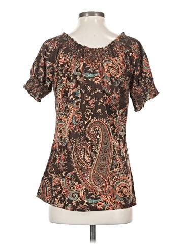 Lauren by Ralph Lauren Short Sleeve Blouse (view 2)
