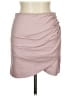 Shinestar Solid Pink Casual Skirt Size L - photo 1