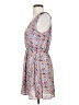 Lush 100% Polyester Paisley Blue Casual Dress Size S - photo 5