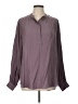 DR2 Gray Purple Long Sleeve Blouse Size L - photo 1