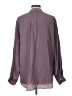 DR2 Gray Purple Long Sleeve Blouse Size L - photo 2