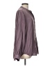 DR2 Gray Purple Long Sleeve Blouse Size L - photo 4