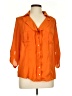 Elementz 100% Polyester Orange 3/4 Sleeve Blouse Size L - photo 1