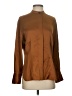 Vince. 100% Silk Brown Long Sleeve Silk Top Size S - photo 1
