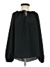 Joe Fresh 100% Polyester Black Long Sleeve Blouse Size S - photo 1