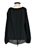 Joe Fresh 100% Polyester Black Long Sleeve Blouse Size S - photo 2
