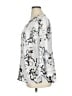 Apt. 9 100% Polyester Silver 3/4 Sleeve Blouse Size XL - photo 5