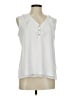 Calvin Klein White Sleeveless Blouse Size M - photo 1