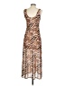 Louna 100% Polyester Animal Print Brown Cocktail Dress Size S - photo 2