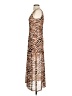 Louna 100% Polyester Animal Print Brown Cocktail Dress Size S - photo 5
