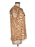 Tamara H. 100% Polyester Animal Print Tan Orange Sleeveless Blouse Size M - photo 4