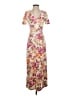 WAYF Floral Tan Casual Dress Size XS - photo 1
