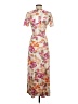 WAYF Floral Tan Casual Dress Size XS - photo 2