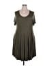 Assorted Brands Solid Gray Casual Dress Size 3X - photo 1