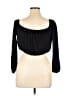 Torrid Black 3/4 Sleeve Top Size Lg Plus (0) - photo 2