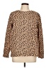 Taylor Joelle Animal Print Tan Pullover Sweater Size L - photo 1