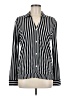 Assorted Brands Stripes Black Long Sleeve Blouse Size M - photo 1