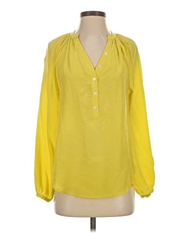 Yumi Kim Long Sleeve Silk Top (view 1)