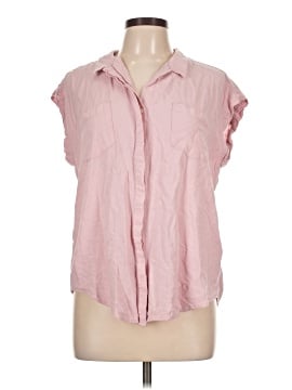 Jachs Girlfriend Sleeveless Button Down Shirt