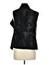 Dylan 100% Polyester Black Faux Fur Vest Size M - photo 2