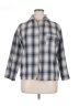 DAZY Plaid Blue 3/4 Sleeve Blouse Size XL - photo 1