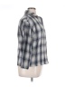 DAZY Plaid Blue 3/4 Sleeve Blouse Size XL - photo 4