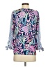 Lilly Pulitzer 100% Polyester Blue 3/4 Sleeve Blouse Size XS - photo 2