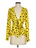CAbi 100% Polyester Yellow Long Sleeve Blouse Size XS - photo 1