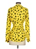 CAbi 100% Polyester Yellow Long Sleeve Blouse Size XS - photo 2
