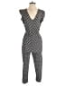 Ann Taylor LOFT 100% Rayon Hearts Gray Jumpsuit Size S (estimated) - photo 1