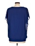 Neineiwu Blue Short Sleeve Blouse Size L - photo 2