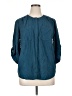 Beverly Drive Teal 3/4 Sleeve Blouse Size 1X - photo 1