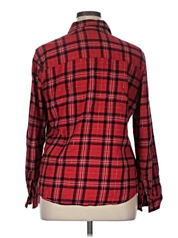 Basic Editions Long Sleeve Button-Down Shirt (view 2)