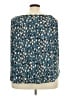 Meri Skye Floral Teal Sleeveless Blouse Size 5X - photo 2