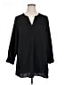 DR2 100% Polyester Black 3/4 Sleeve Blouse Size 1X - photo 1