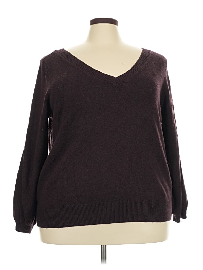 Pre-owned 14th & Union Pullover Sweater In Brown