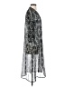 Nomad 100% Poly Chiffon Silver Black Kimono Size S (estimated) - photo 4
