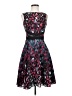 Coast 100% Polyester Print Black Cocktail Dress Size 4 - photo 1