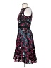 Coast 100% Polyester Print Black Cocktail Dress Size 4 - photo 5