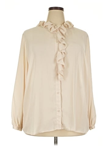 Nili Lotan Long Sleeve Blouse (view 1)