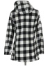 Big Chill 100% Polyester Checkered-gingham Gray Coat Size L - photo 2