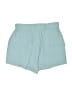 Shein 100% Polyester Solid Teal Shorts Size 4 - photo 2
