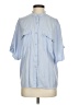 Shein Blue Short Sleeve Blouse Size 2 - photo 1