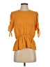 Slate & Willow 100% Polyester Orange Short Sleeve Blouse Size 4 - photo 1