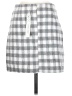 She + Sky Checkered-gingham Gray Casual Skirt Size S - photo 2