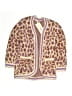 Design History Animal Print Purple Cardigan Size 4 - photo 1