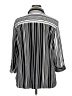 Nygard Stripes Silver 3/4 Sleeve Blouse Size XL - photo 2