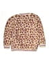 Design History Animal Print Purple Cardigan Size 4 - photo 2