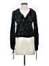 Paige 100% Rayon Black Long Sleeve Blouse Size S - photo 1